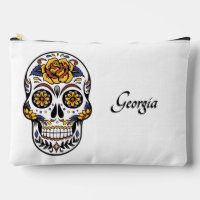 Yellow Rose Sugar Skull Name / Delete