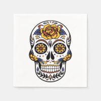 Yellow Rose Sugar Skull
