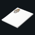 Yellow Rose Sugar Skull Notepad<br><div class="desc">Floral accented sugar skull make great design for Day of the Dead event</div>