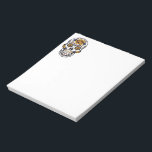 Yellow Rose Sugar Skull Notepad<br><div class="desc">Floral accented sugar skull make great design for Day of the Dead event</div>