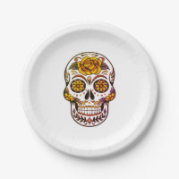 Yellow Rose Sugar Skull