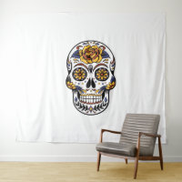 Yellow Rose Sugar Skull
