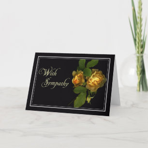 Yellow Rose Sympathy/Condolence Card