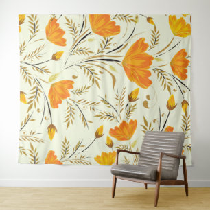 Yellow rose tapestry