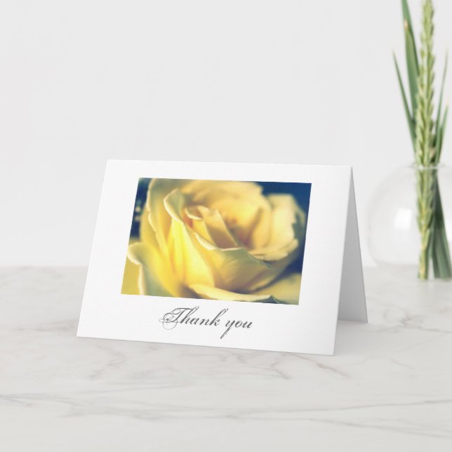 Yellow Rose Thank You card (Front)