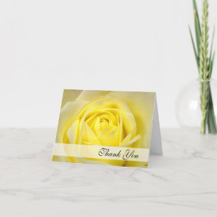 Yellow Rose Thank You Card