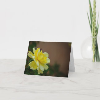 Yellow Rose Thank You Card