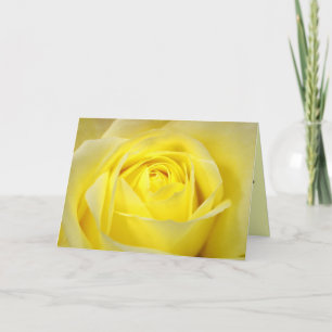 Yellow Rose Thank You Card