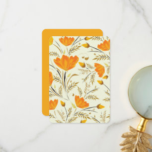 Yellow rose thank you card