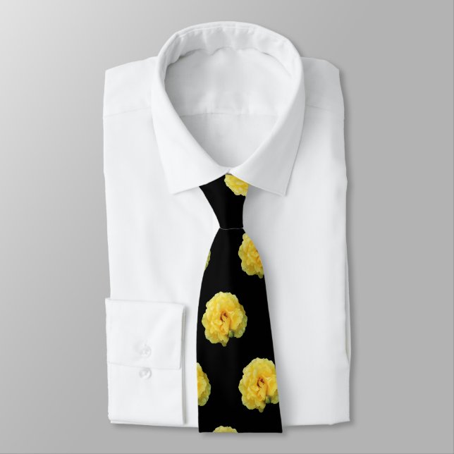 YELLOW   ROSE TIE (Tied)