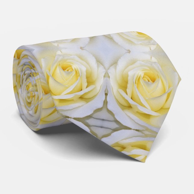 Yellow Rose Tie (Rolled)
