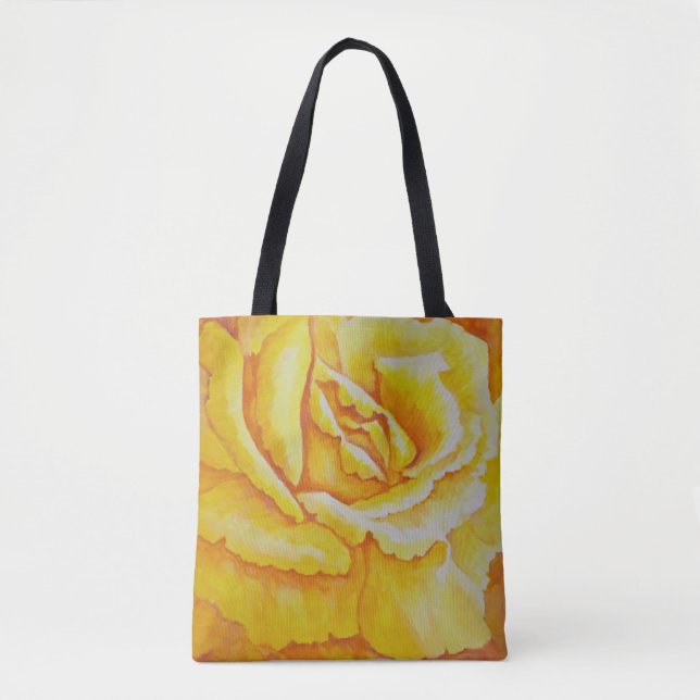 Yellow Rose Tote Bag (Front)