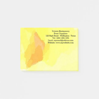 Yellow Rose Watercolor Post-it Notes