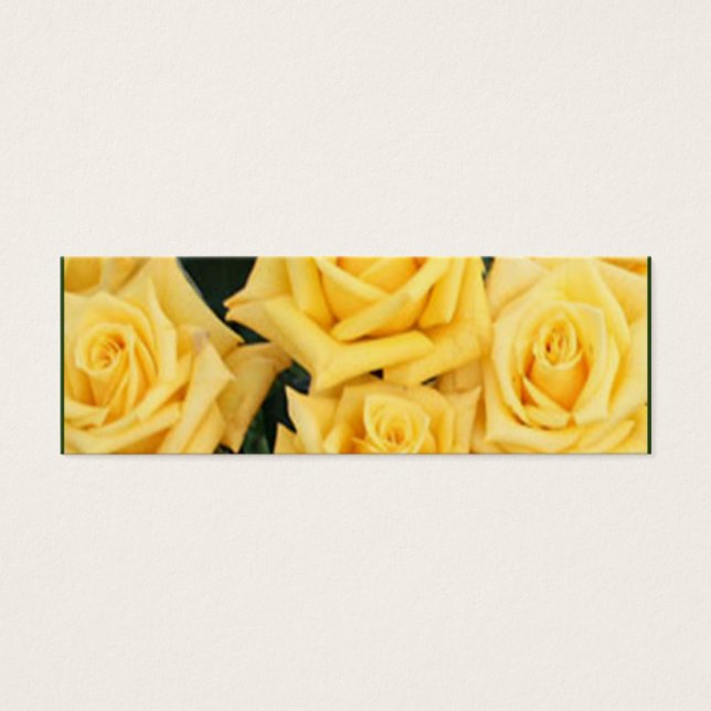 YELLOW ROSE WEDDING FAVOR CARDS (Front)