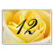 Yellow Rose Wedding Table Number