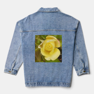 Yellow Rosebud Denim Jacket