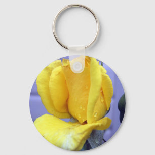 Yellow Rosebud Key Ring
