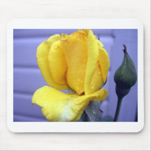 Yellow Rosebud Mouse Mat