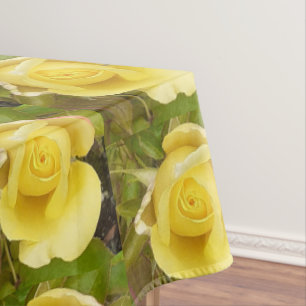 Yellow Rosebud  Tablecloth