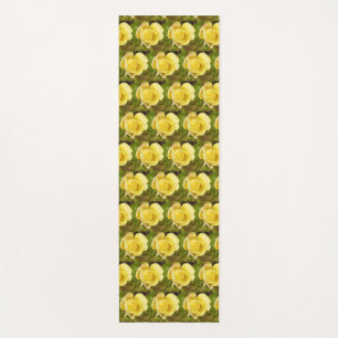 Yellow Rosebud  Yoga Mat