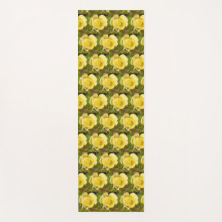 Yellow Rosebud  Yoga Mat