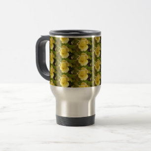 Yellow Rosebuds Travel Mug