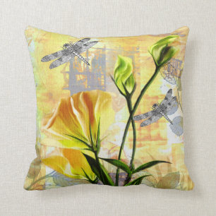 Yellow Roses and Dragonflies in the Brier Cushion