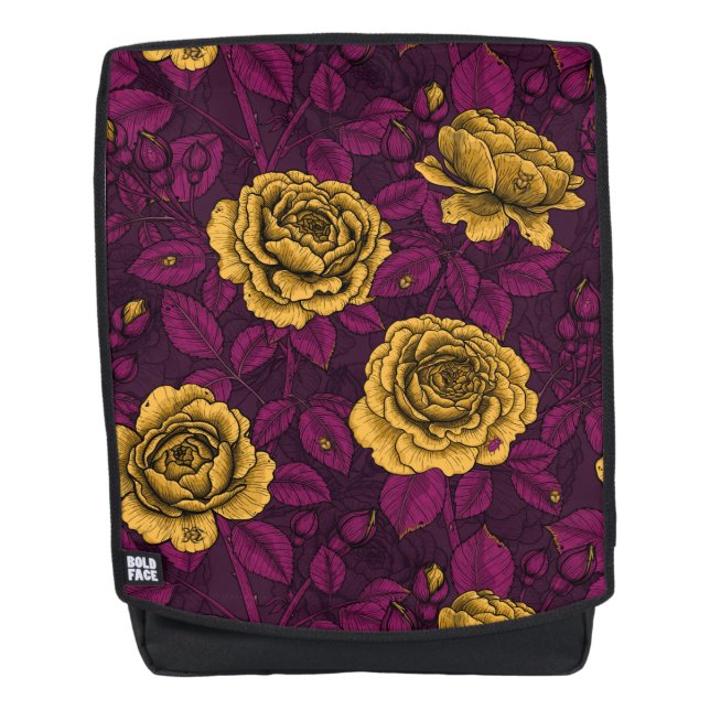 Yellow roses backpack (Front)