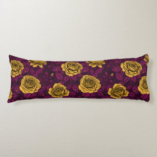 Yellow roses body cushion