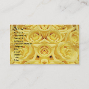 Yellow Roses_ Business Card