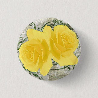 Yellow Roses Button