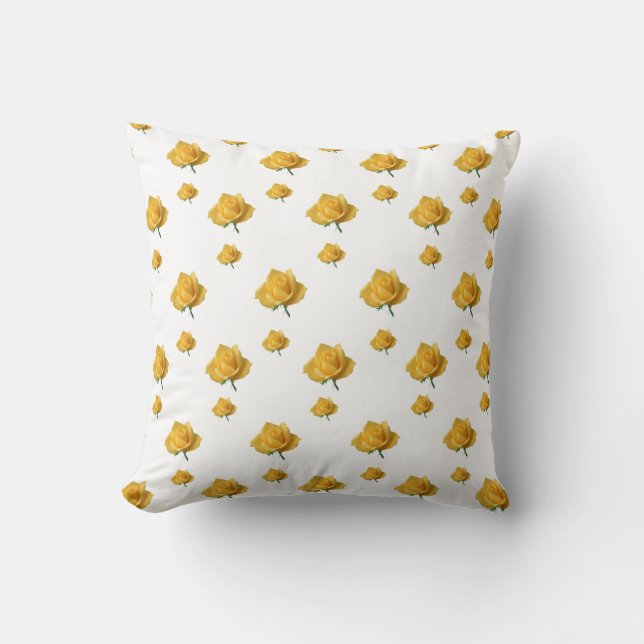 Yellow Roses Cushion (Front)