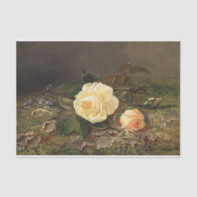 Yellow Roses, Decoupage Tissue Paper (Front)