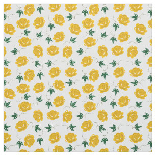 Yellow Roses Fabric