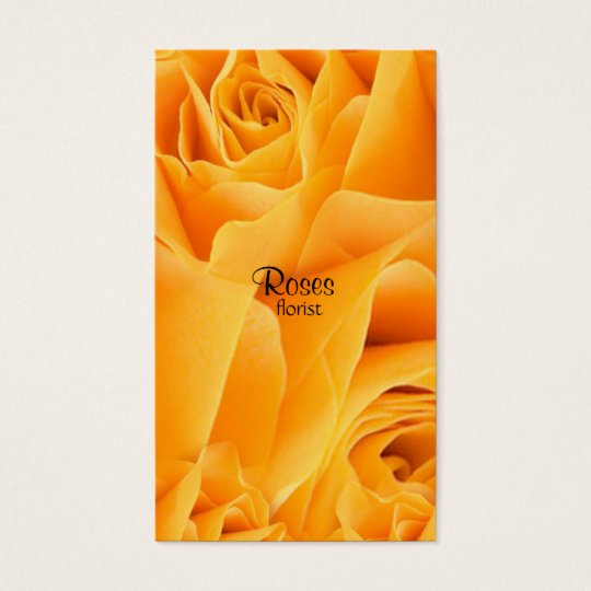 Yellow roses florist Business Cards