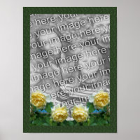 Yellow Roses Frame Add Your Photo 