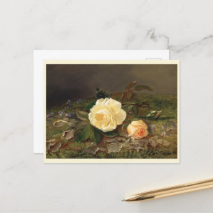 Yellow Roses, Happy Birthday Postcard