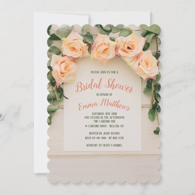 Yellow Roses Invitation (Front)