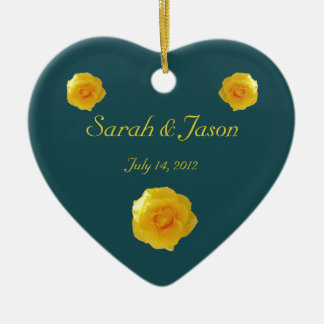 Yellow Roses keepsake ornament