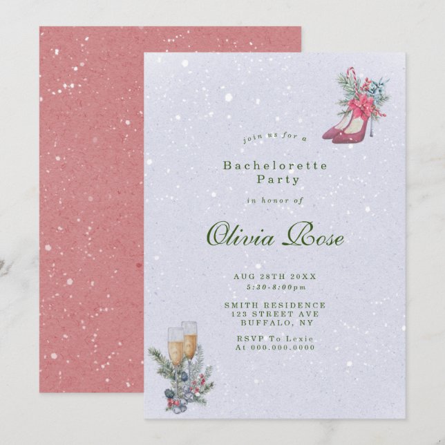 Yellow Roses Lemons Bachelorette Party Invites (Front/Back)