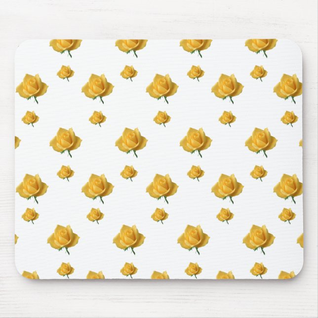 Yellow Roses Mouse Mat (Front)