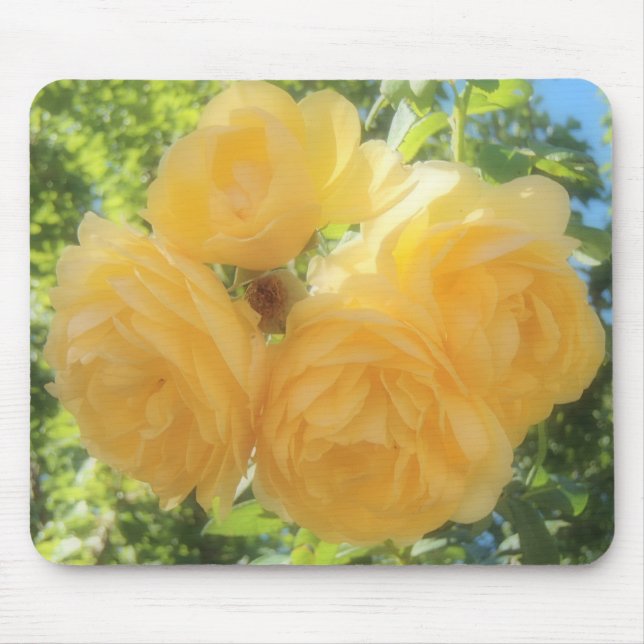 Yellow Roses Mouse Mat (Front)