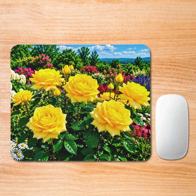 Yellow Roses Mouse Pad (Creator Uploaded)