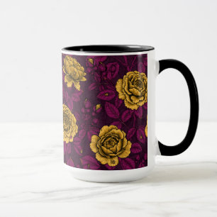Yellow roses mug