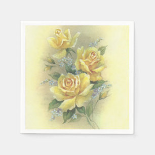 Yellow Roses Napkin