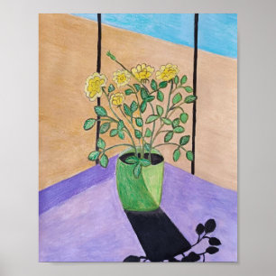 Yellow Roses Poster