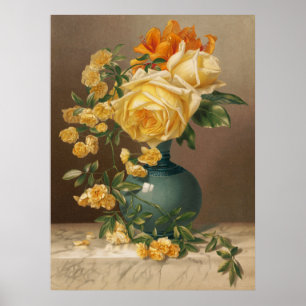 Yellow Roses Poster