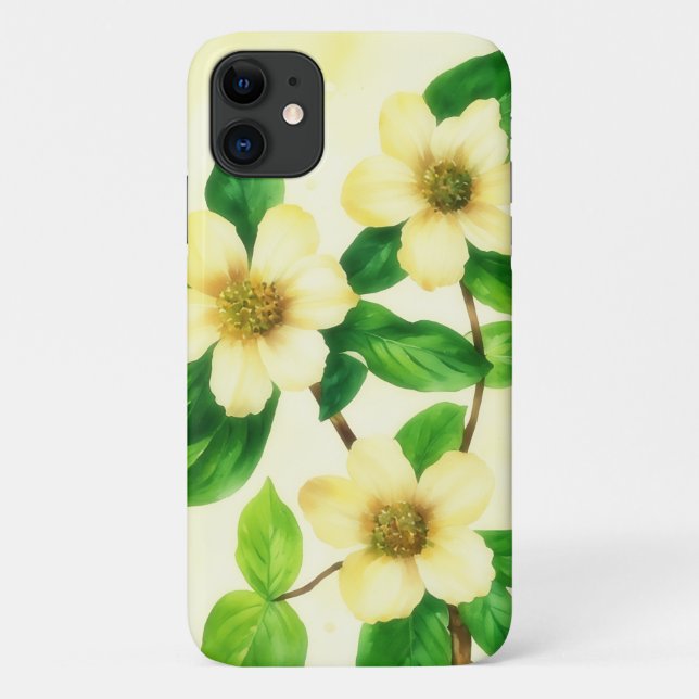 Yellow Roses Vintage Art Phone Case (Back)