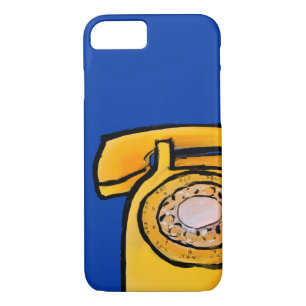 Yellow Rotary Phone iPhone 8/7 Case