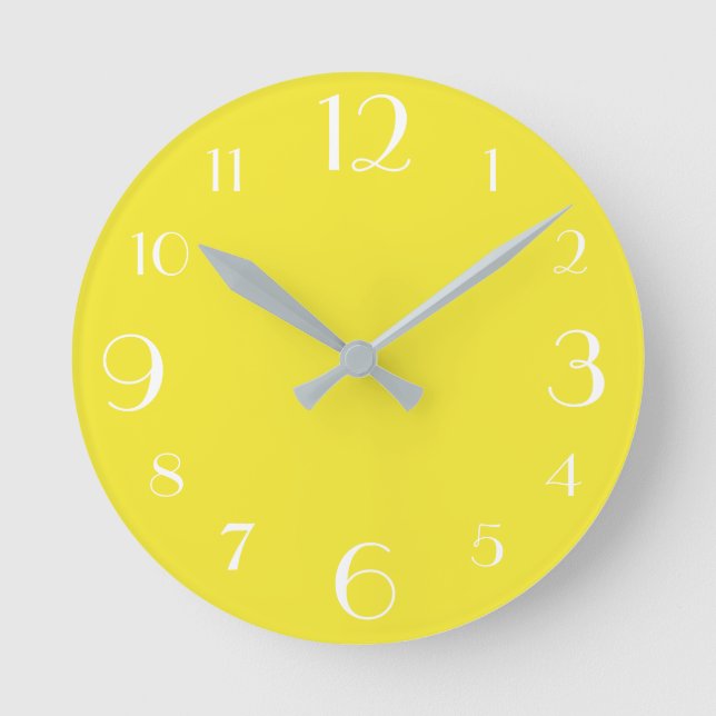 Yellow Round Clock (Front)